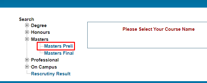 Masters 1st Year Result