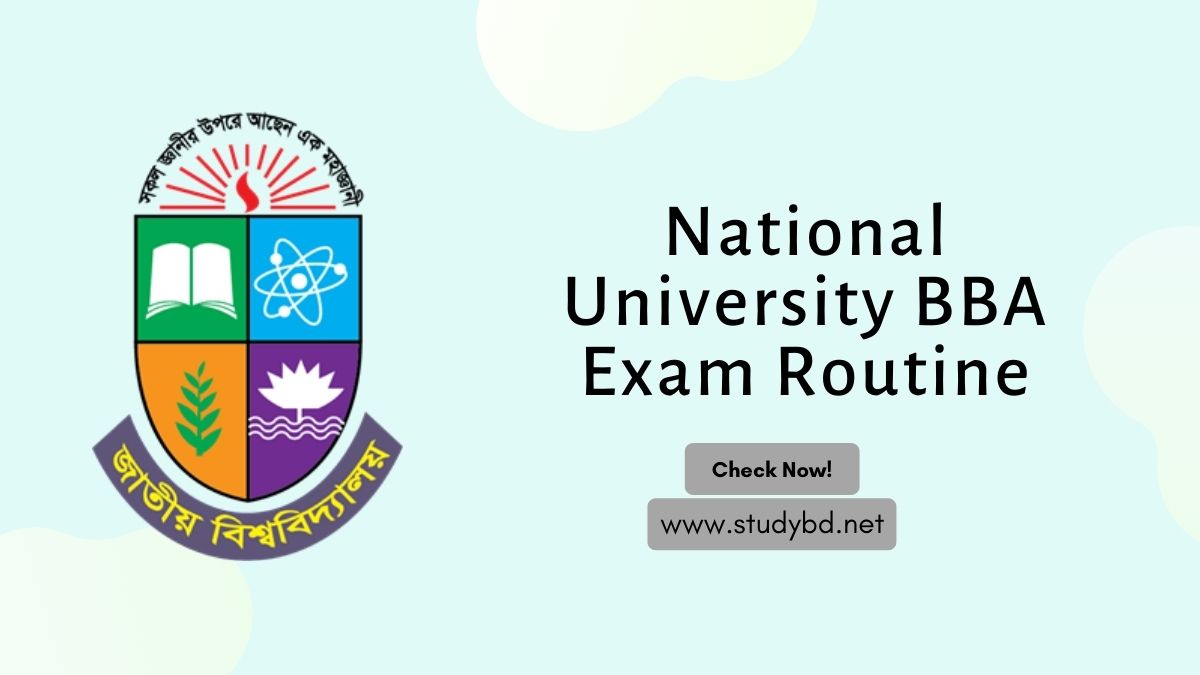 NU BBA Exam Routine