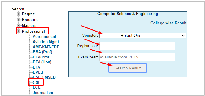 CSE Exam Result Process