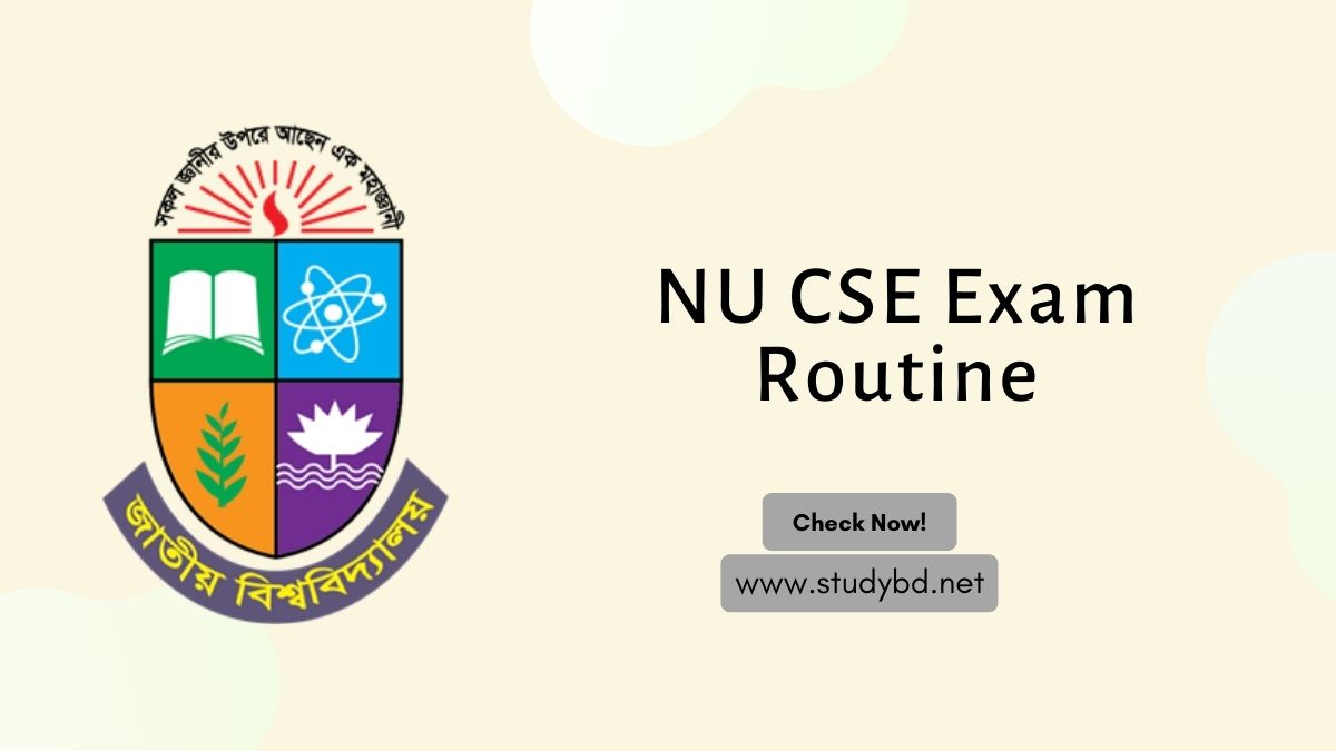 NU CSE Exam Routine