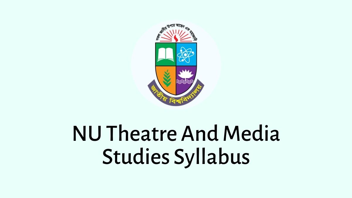 NU Theatre And Media Studies Syllabus